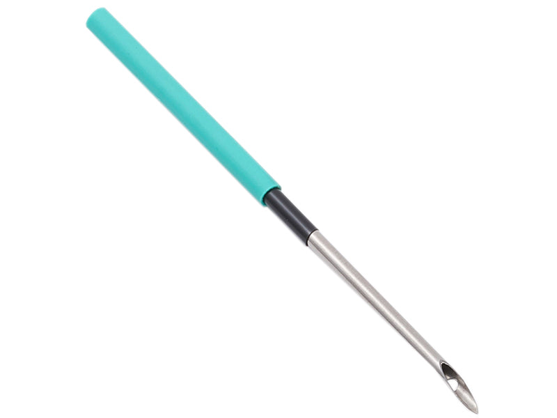 Achat Aiguille à puncher laine - manche en caoutchouc vert 10 cm– diamètre 0,25mm