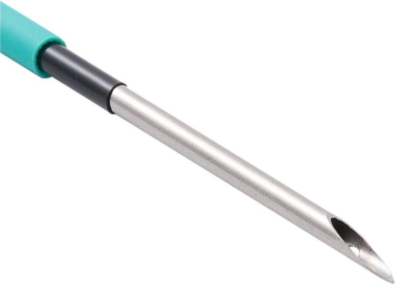 Achat Aiguille à puncher laine - manche en caoutchouc vert 10 cm– diamètre 0,25mm