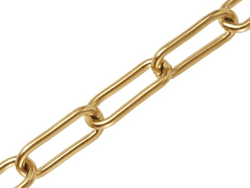 achat Chaine trombone dorée 17x7 mm  -  acier inoxydable 304  x 20 cm