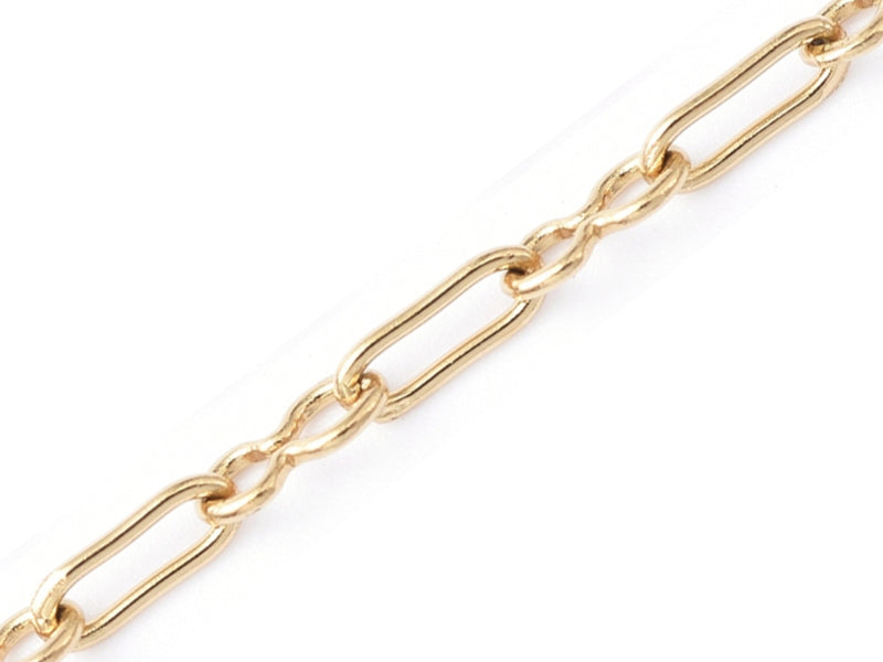 Achat Chaine trombone dorée 8x5 mm  -  acier inoxydable 304  x 20 cm