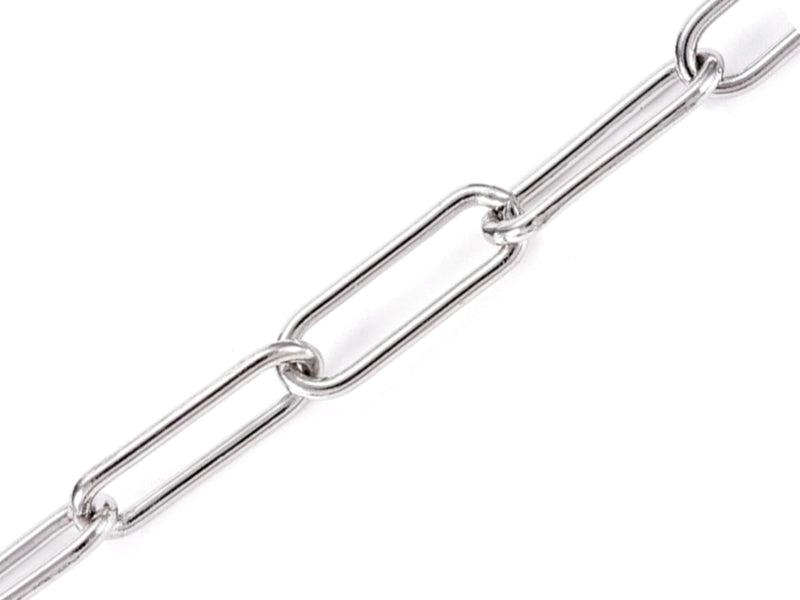 Achat Chaine trombone argentée 10x3 mm  -  acier inoxydable 304  x 20 cm