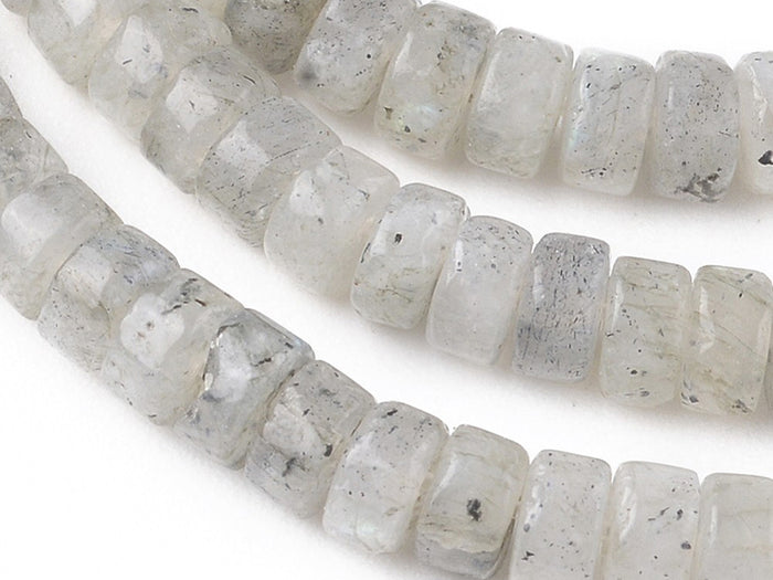 Achat 100 perles heishi naturelles 4 mm - labradorite