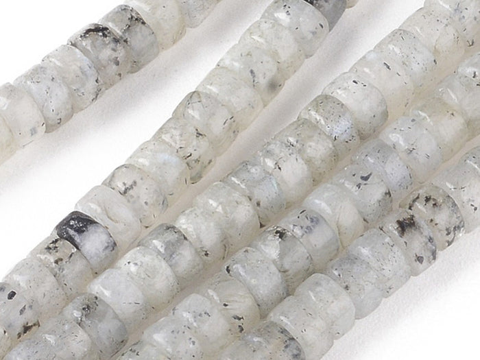 Achat 100 perles heishi naturelles 4 mm - labradorite