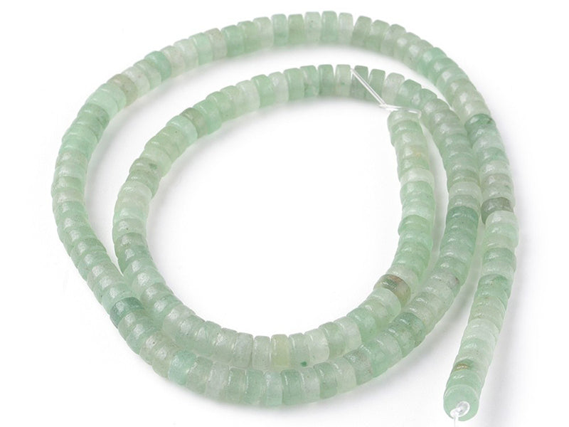Achat 100 perles heishi naturelles 4 mm - aventurine
