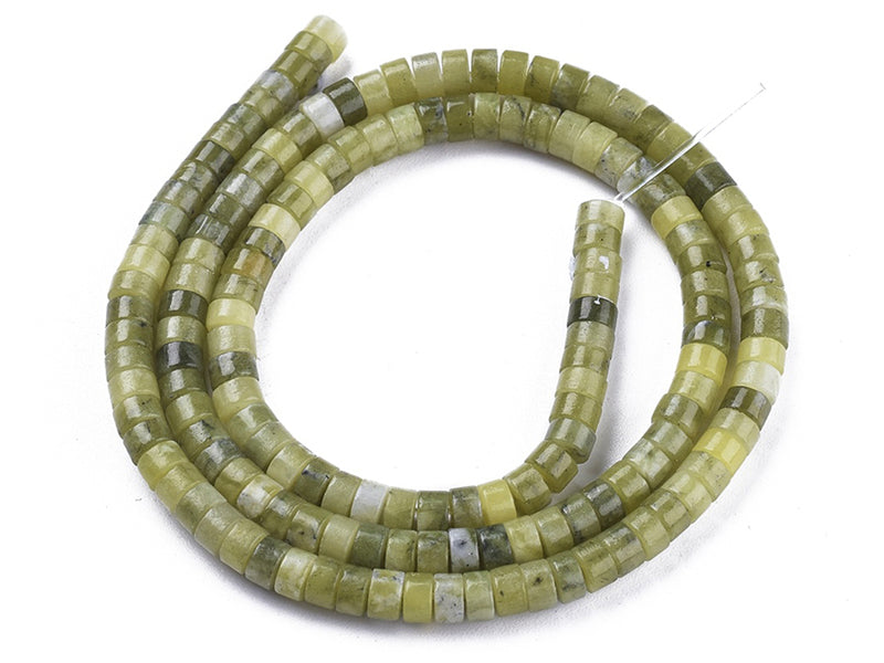 Achat 100 perles heishi naturelles 4 mm - jade