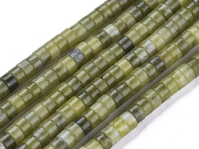 achat 100 perles heishi naturelles 4 mm - jade