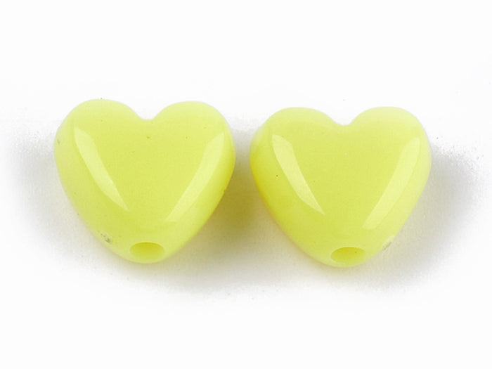 Achat 50 perles coeurs - multicolore