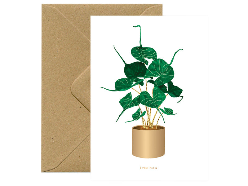 Achat Carte aquarelle - Love - Alocasia stingray - ATWS