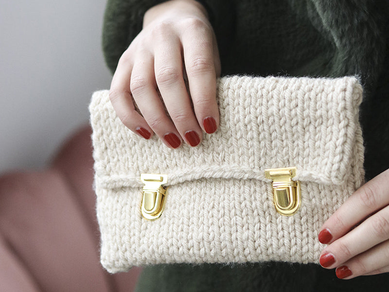achat KIT DIY MERCERIE - Ma pochette tricotée