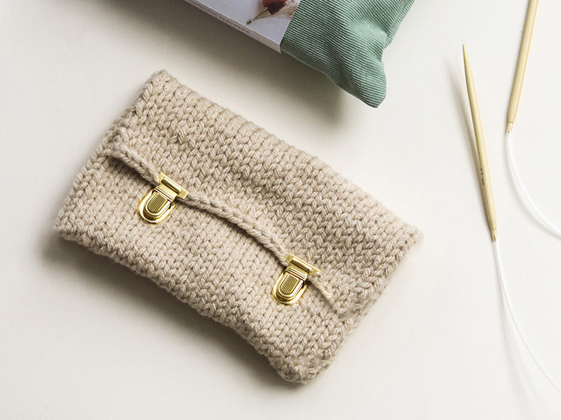 Achat KIT DIY MERCERIE - Ma pochette tricotée