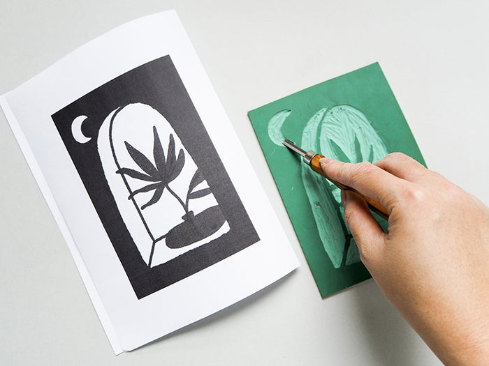 Achat KIT DIY DECO - Mes cartes en linogravure