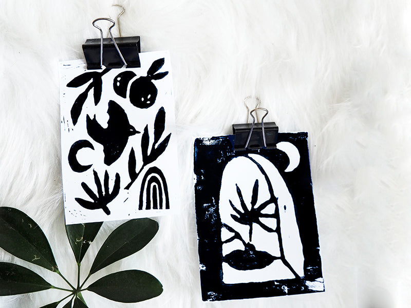 achat KIT DIY DECO - Mes cartes en linogravure