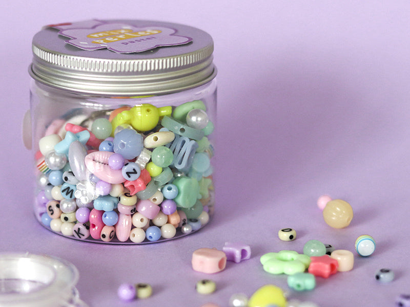Achat Mix de perles - Pastel