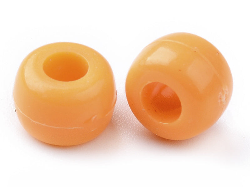 achat 100 perles en plastiques basiques pour enfants - couleurs vives - 9x6 mm