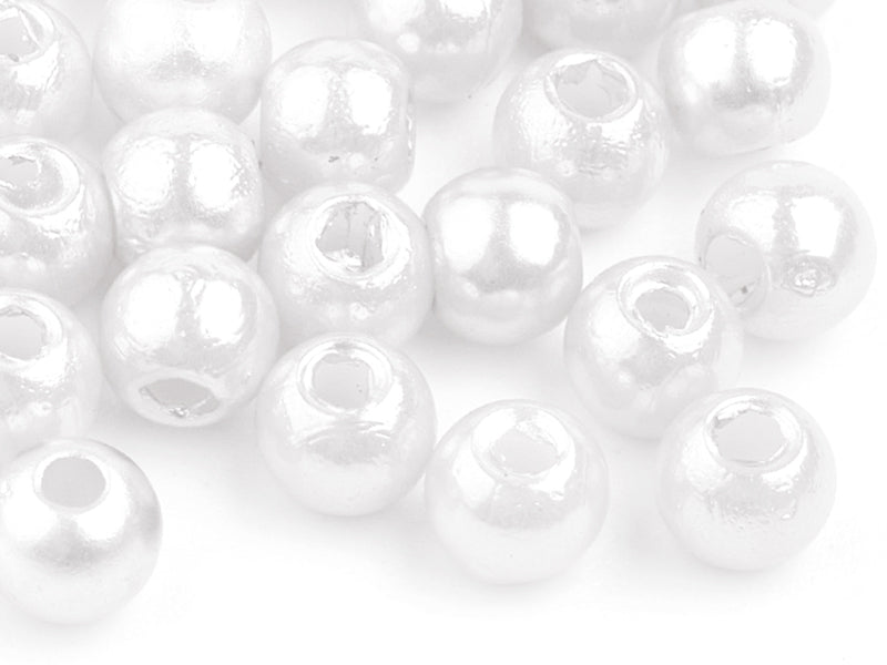 Achat 100 perles en plastique imitation perles de culture - 4 mm