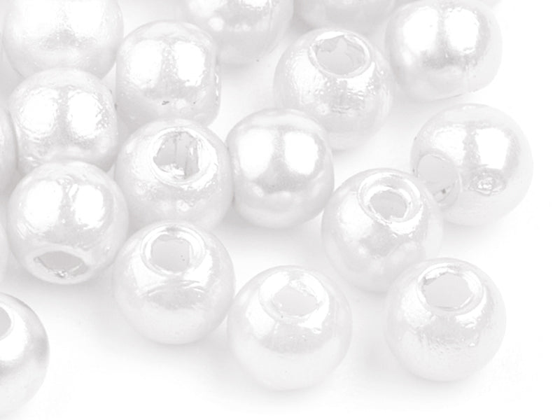 Achat 10 perles en plastique imitation perles de culture - 8 mm