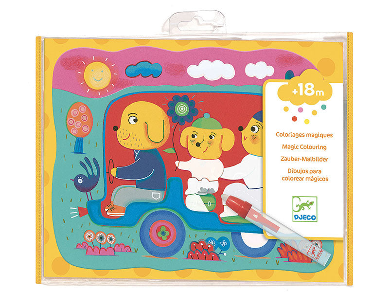 Achat Pochette de coloriage des petits - coloriage magique - Caché en route