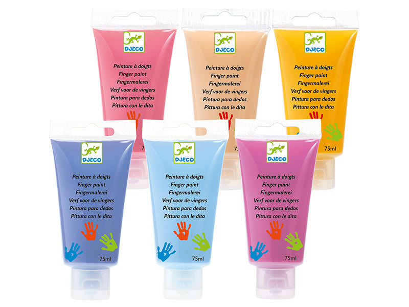 Achat 6 tubes de peinture à doigts Sweet