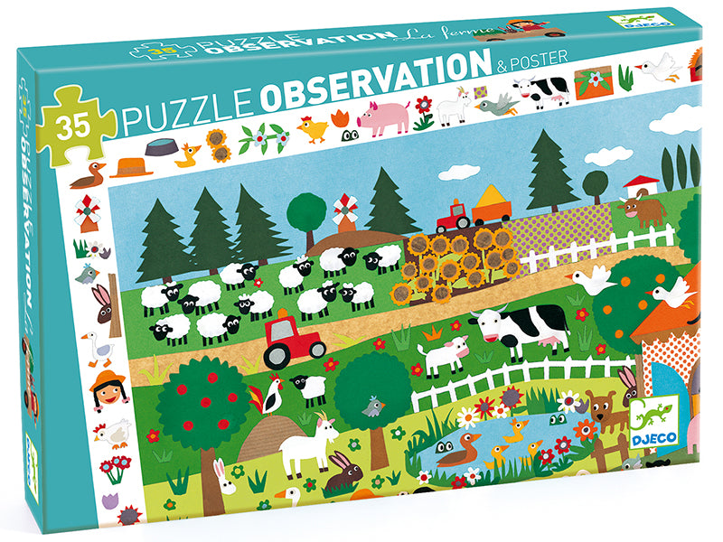 Achat Puzzle La ferme - 35 pcs  - FSC MIX