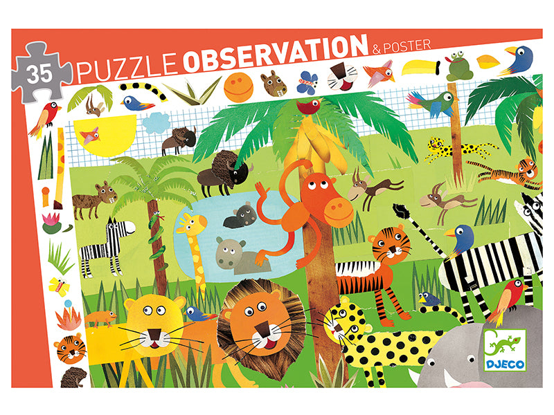 Achat Puzzle La Jungle - 35 pcs