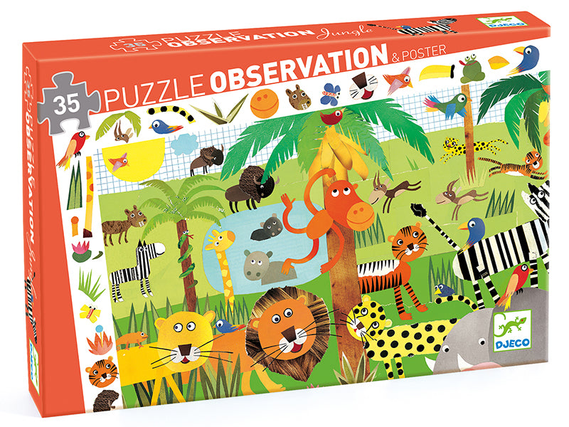 Achat Puzzle La Jungle - 35 pcs