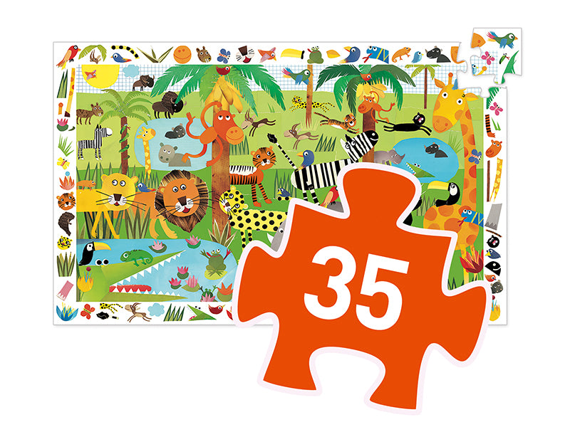 achat Puzzle La Jungle - 35 pcs