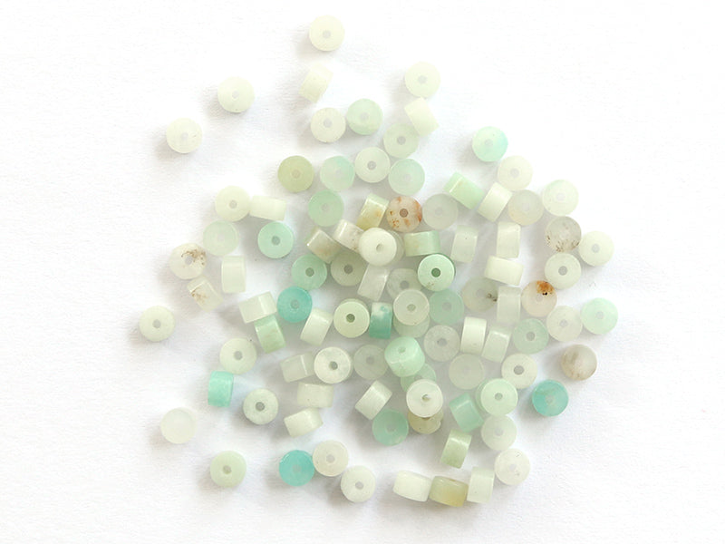 achat 100 perles heishi naturelles 4 mm - amazonite