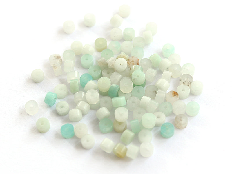 achat 100 perles heishi naturelles 4 mm - amazonite