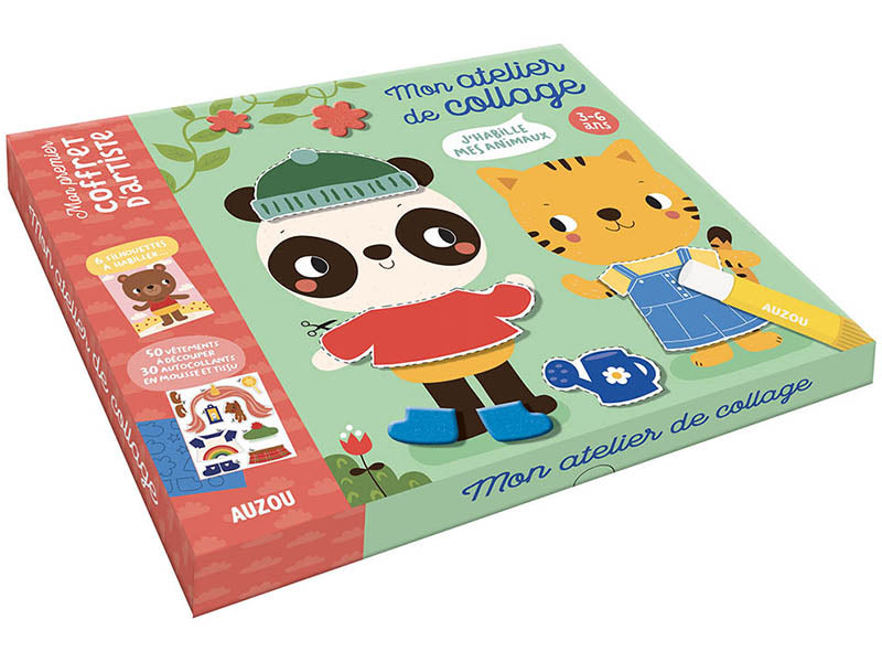 Achat Coffret créatif - mon atelier de collage - j'habille mes animaux