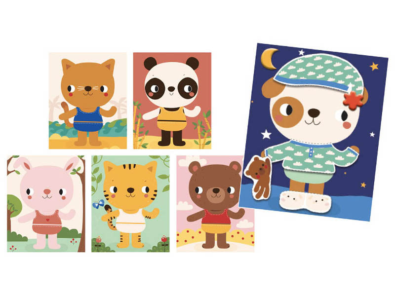 Achat Coffret créatif - mon atelier de collage - j'habille mes animaux