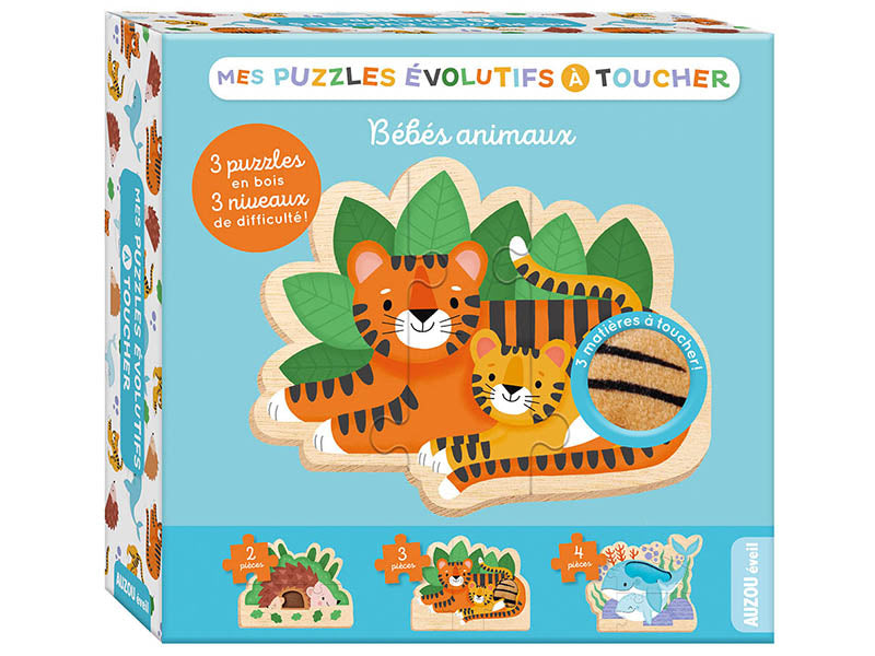 Achat mes puzzles évolutifs à toucher - maman et bébé