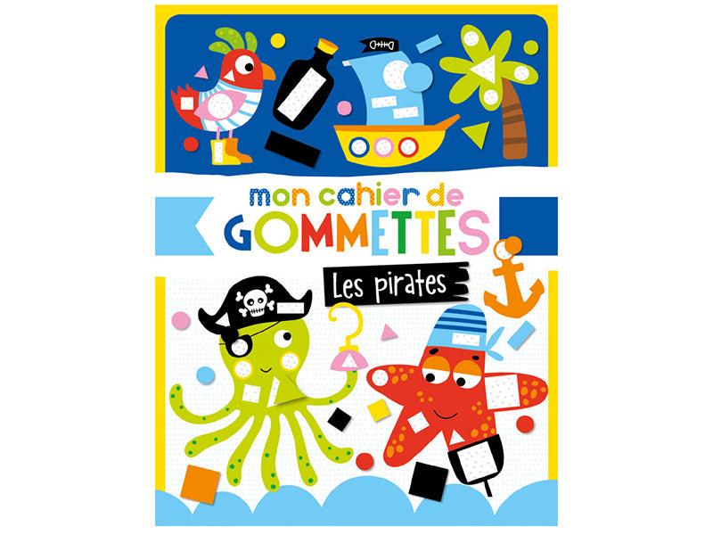 Achat mon cahier de gommettes - les pirates