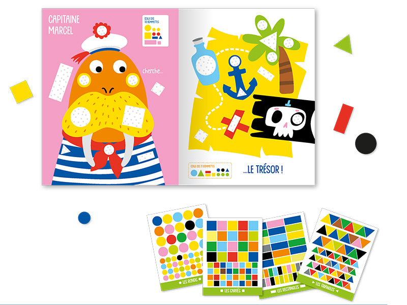 Achat mon cahier de gommettes - les pirates