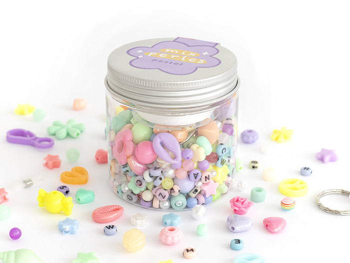 Achat Mix de perles - Pastel