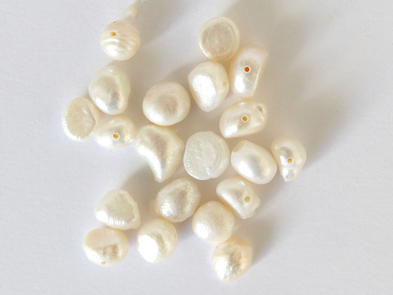 Achat 20 perles de culture - forme irrégulière - 8/9 mm