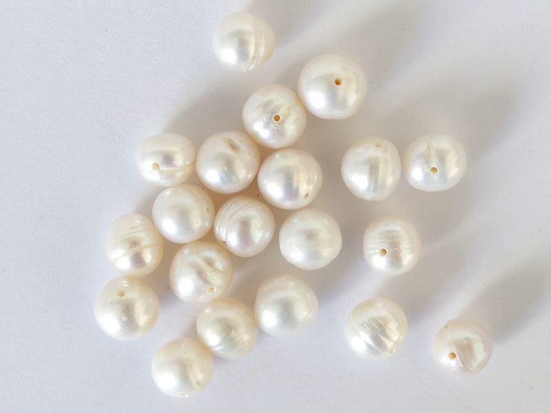 Achat 20 perles de culture - rondes - 8/9 mm