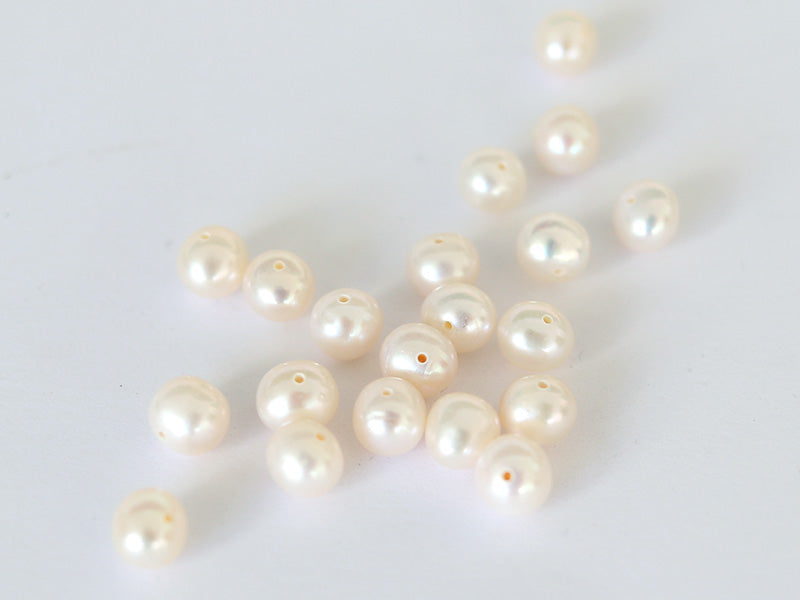Achat 20 perles de culture - rondes- 6/7 mm