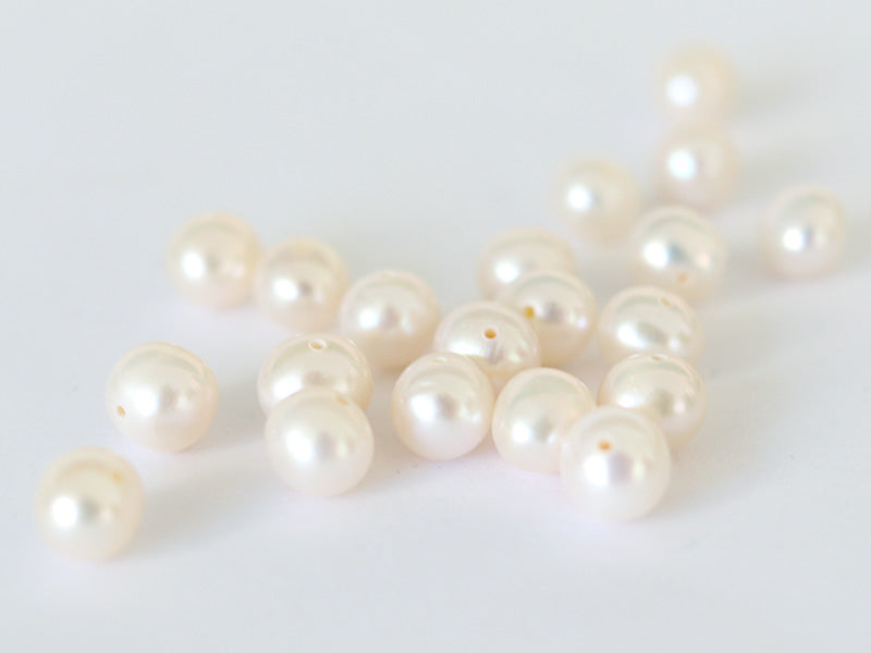 Achat 20 perles de culture - rondes- 6/7 mm