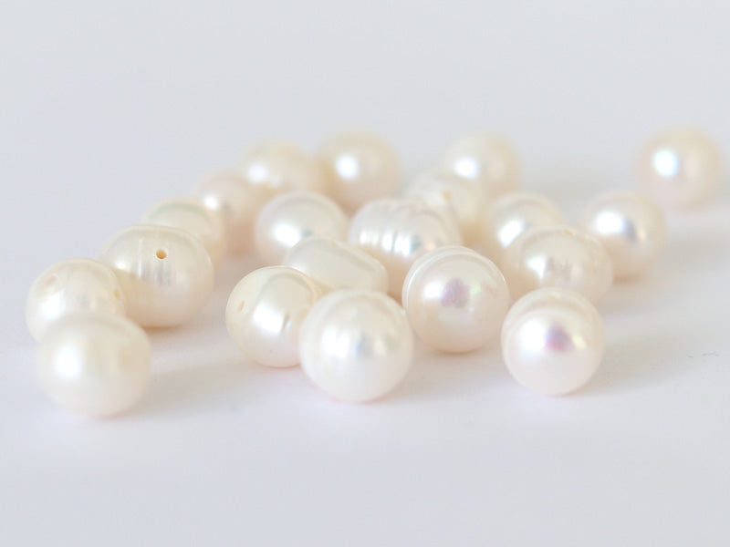 Achat 20 perles de culture - forme graine - 8/9 mm