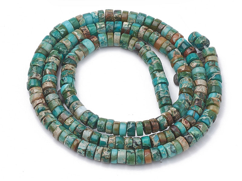 achat 20 perles heishi naturelles 4 mm - Jaspe