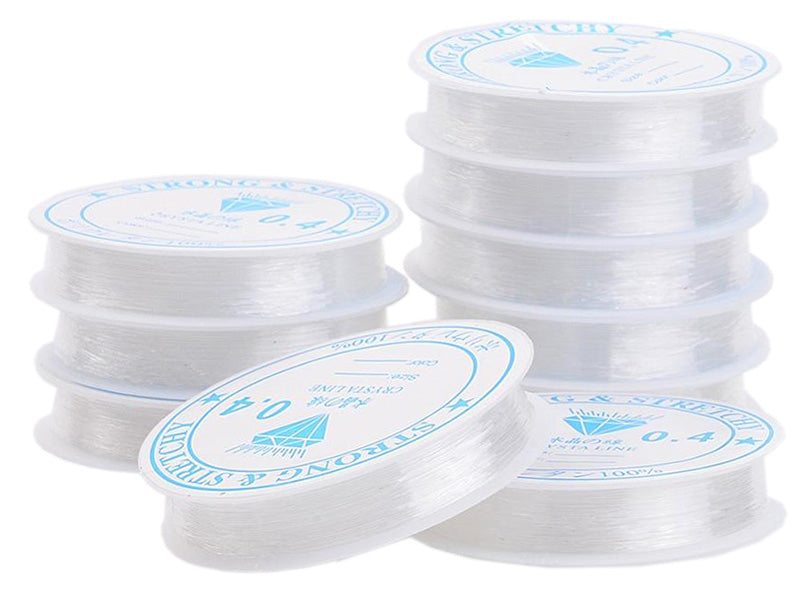 achat 14,5 m de fil élastique 0,4 mm - transparent