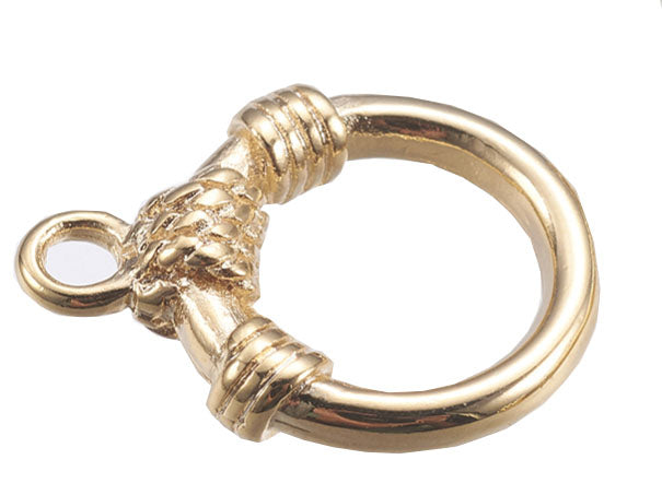 Achat Fermoir toogle - 14,5 x 11 x 3 mm -  doré à l'or fin 18K