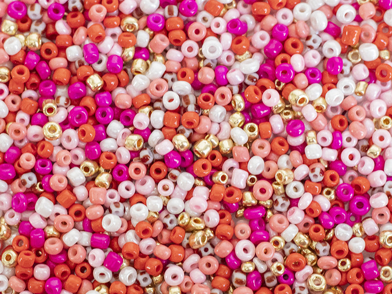 achat Pot de 60 grammes de perles de rocailles 3mm - girl power