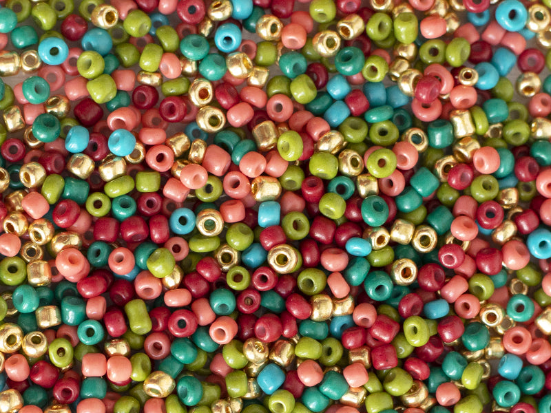 achat Pot de 60 grammes de perles de rocailles 3mm - mélange Dakar