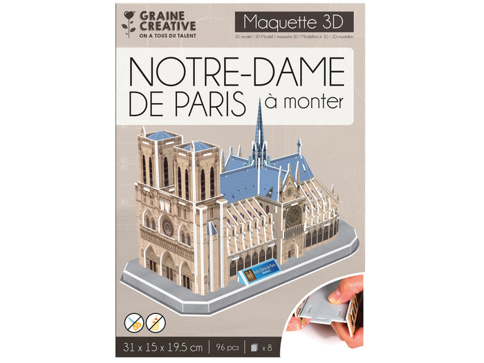 Achat Puzzle maquette -  Notre-Dame de Paris - Graine Créative