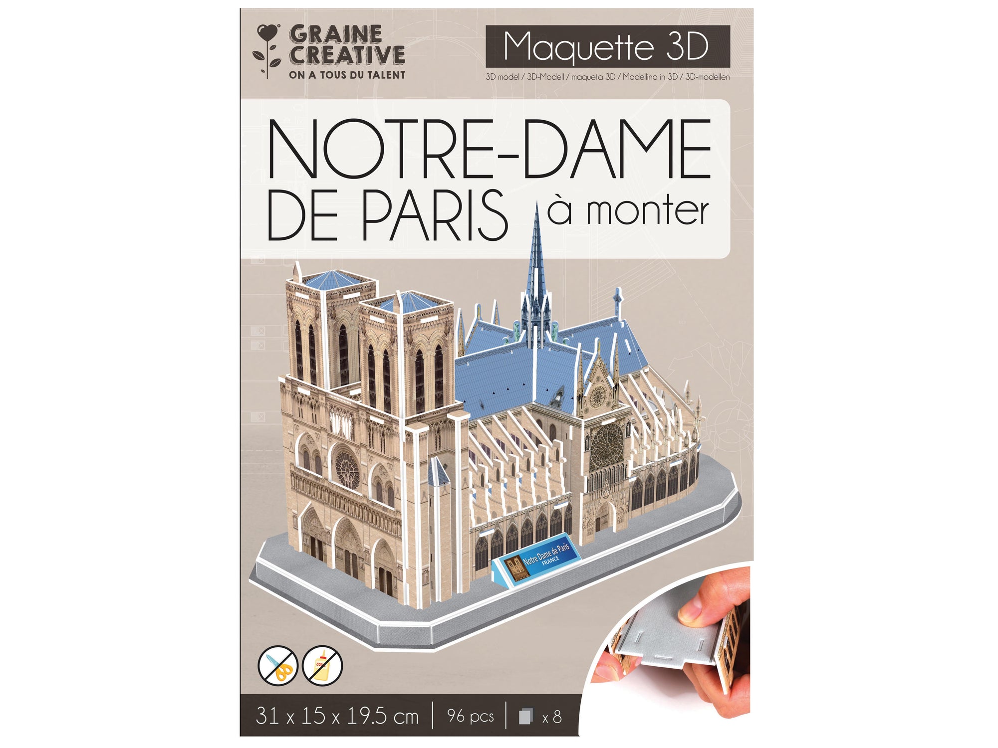 achat Puzzle maquette -  Notre-Dame de Paris