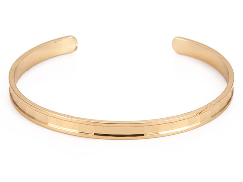 Achat Bracelet manchette en laiton doré traité pour durer
