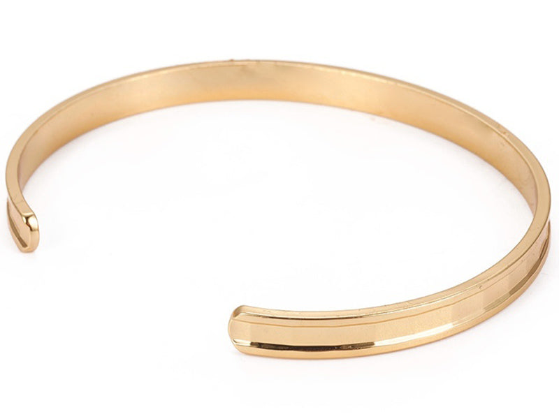 achat Bracelet manchette en laiton doré traité pour durer