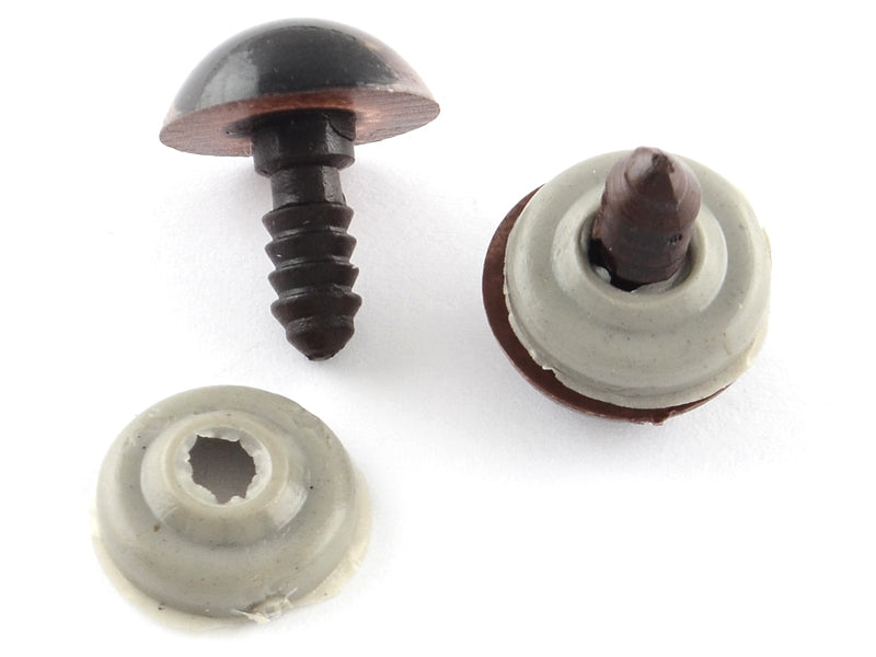 achat 10 paires d'yeux de sécurité à clipser pour peluches ou amigurumi - 8 mm