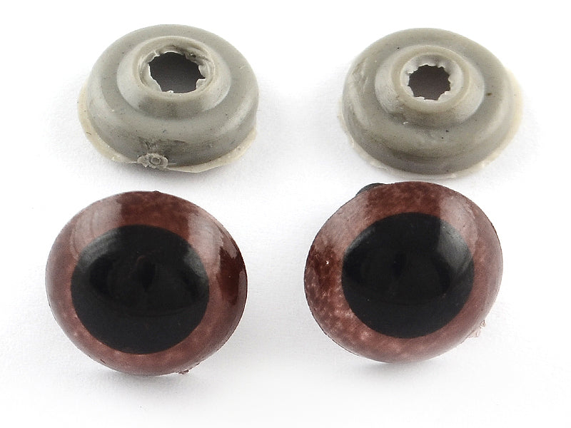 Achat 10 paires d'yeux de sécurité à clipser pour peluches ou amigurumi - 10 mm